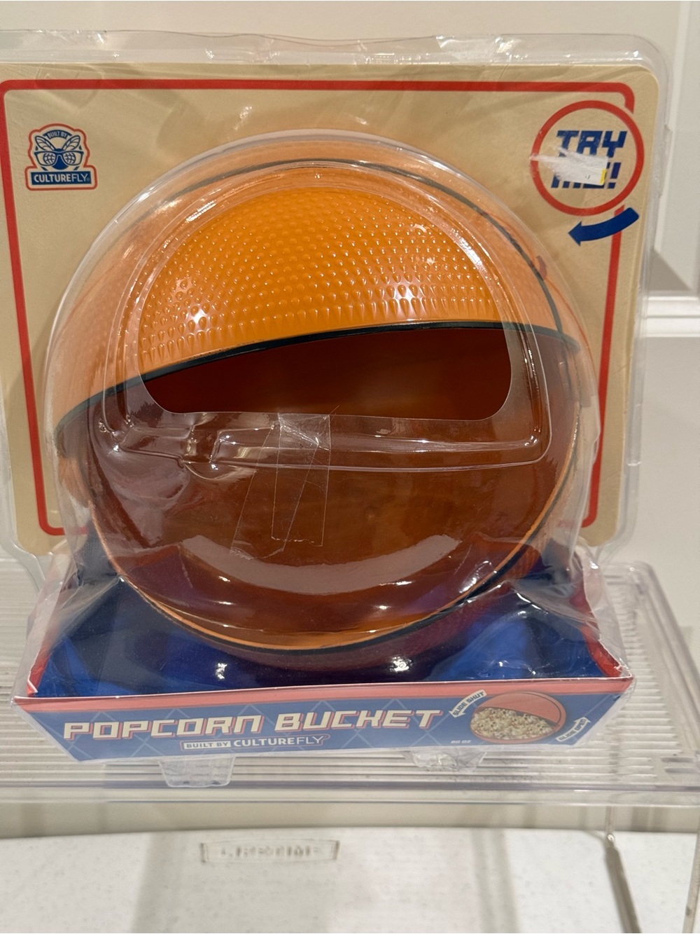 Vintage Basketball Popcorn Bucket